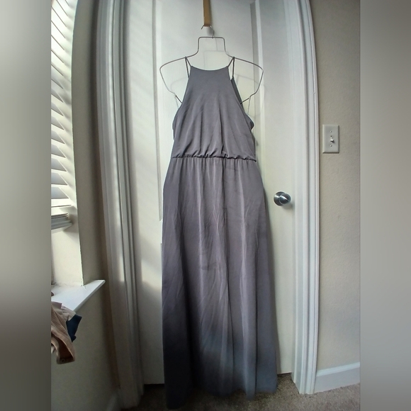 GAP Gray Halter Maxi Sundress - Picture 1 of 6